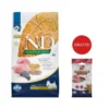 FARMINA N&D Ancestral Grain Dog Adult Mini Agnello & Mirtillo 2,5 kg alimento per cani di piccola taglia + FARMINA N&D Quinoa Dental Treat Fresh Breath Mini 60 g (7 pezzi) GRATIS!