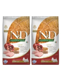 FARMINA N&D Ancestral Grain dog light chicken, spelt, oats and orange 2 x 2.5kg