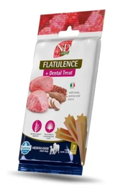 FARMINA N&D Boar & Apple Adult Medium & Maxi 2,5 kg alimento per cani di taglia media e grande + FARMINA N&D Quinoa Dental Treat Flatulence Medium/Maxi 100 g (7 pezzi) GRATIS!