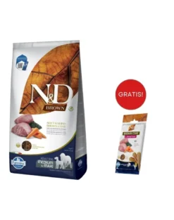 FARMINA N&D Brown Dog Adult Medium & Maxi Agnello, Spirulina, Carota 7 kg + FARMINA N&D Brown Dental Treat Coat Agnello Medium/Maxi 100 g (7 pezzi) GRATIS!