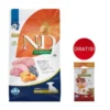 FARMINA N&D GF Pumpkin Lamb & Blueberry Puppy Mini 2,5 kg per cuccioli di piccola taglia + FARMINA N&D Pumpkin Dental Treat Chicken & Pomegranate Mini 60 g (7 pezzi) GRATIS!