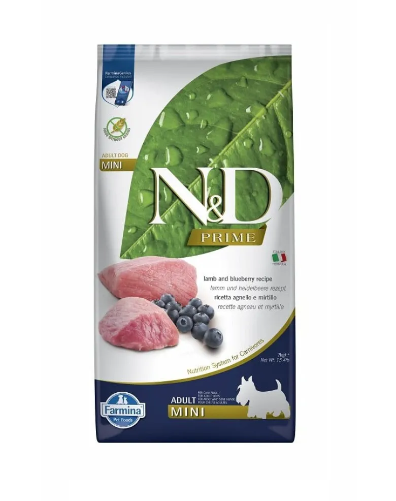 FARMINA N&D Lamb & Blueberry Adult Mini 2 x 7kg