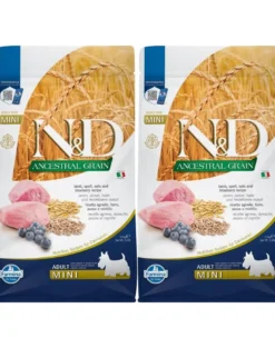 FARMINA N&D Low Grain Adult Mini Lamb & Blueberry 2x2.5 kg