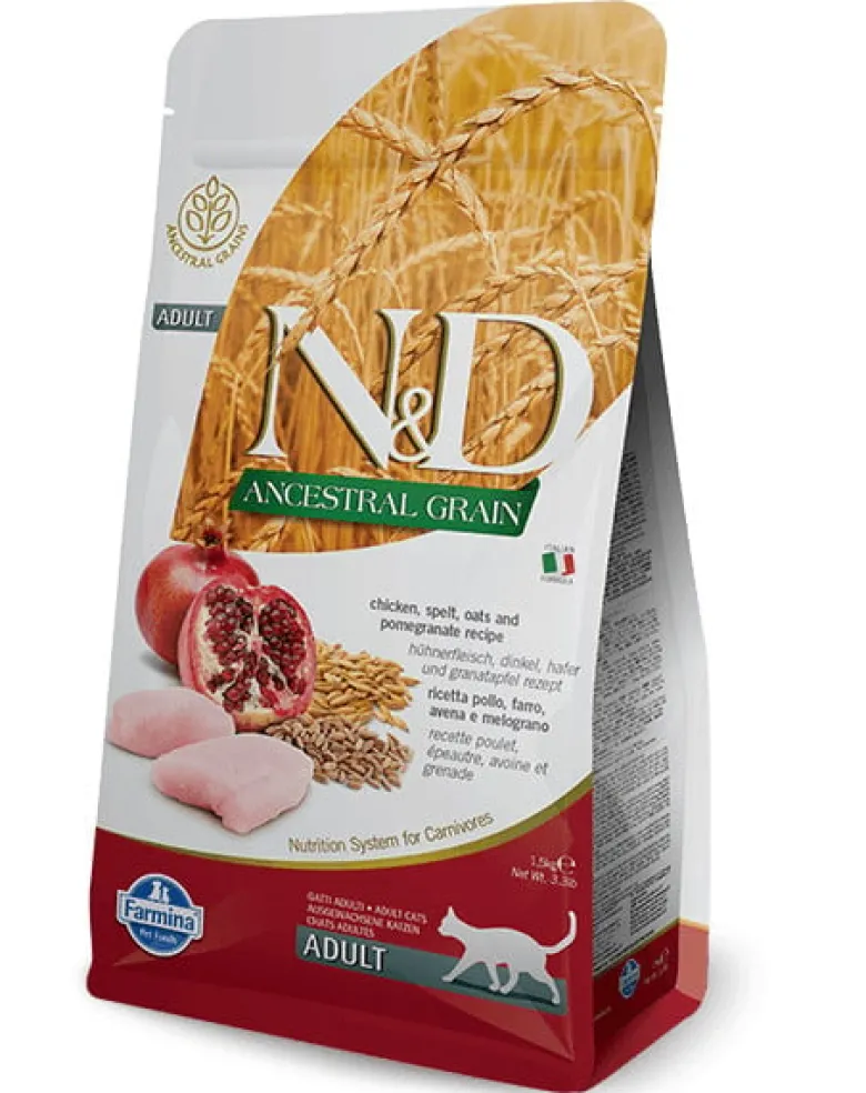 FARMINA N&D Low Grain Chicken & Pomegranate Adult Cat 5 kg