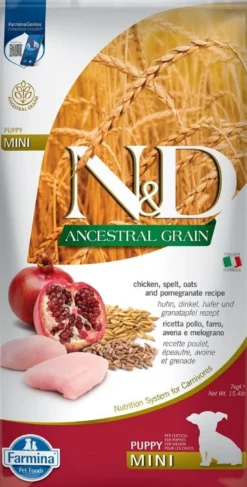 FARMINA N&D Low Grain Chicken & Pomegranate Mini Puppy 2 x 7kg