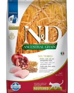 FARMINA N&D Low Grain chicken & pomegranate neutered 5 kg