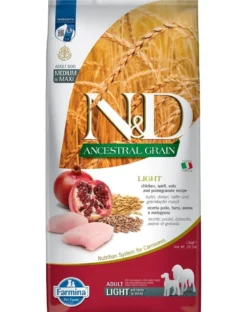 FARMINA N&D Low Grain Medium & Maxi Chicken & Pomegranate Light 12 kg
