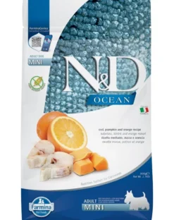 FARMINA N&D Ocean Adult Mini Codfish, Pumpkin and Orange 800 g