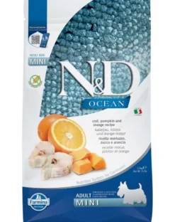 FARMINA N&D OceanAdult Mini Codfish, Pumpkin and Orange 2,5 kg