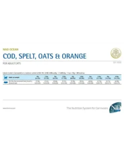 FARMINA N&D Ocean Cat Adult Cod, Spelt, Oats & Orange 10 kg