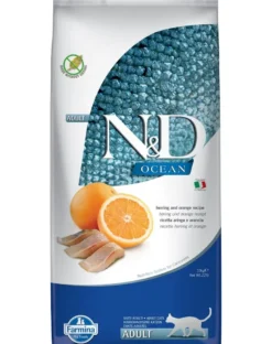 FARMINA N&D Ocean cat adult herring and orange 10kg