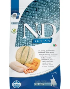 FARMINA N&D Ocean Cat Kitten Cod, Shrimp, Pumpkin & Cantaloupe1,5 kg