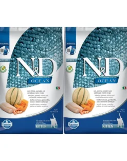 FARMINA N&D Ocean Cat Kitten Cod, Shrimp, Pumpkin & Cantaloupe 2 x 5kg