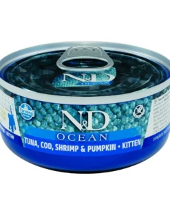 FARMINA N&D Ocean Cat Kitten Tuna, cod, shrimp, pumpkin 70 g