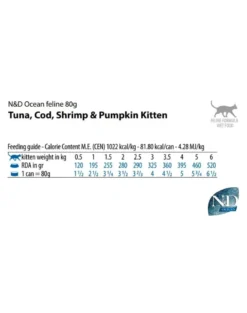 FARMINA N&D Ocean Cat Kitten Tuna, cod, shrimp, pumpkin 70 g