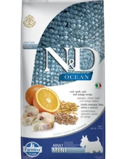 FARMINA N&D Ocean dog codfish, spelt, oats, orange Adult Mini 2,5 kg