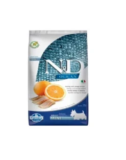 FARMINA N&D OCEAN DOG HERRING & ORANGE ADULT MINI 7 kg