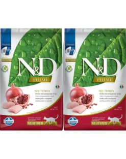 FARMINA N&D Prime Cat Chicken & Pomegranate Neutered 2 x 5kg