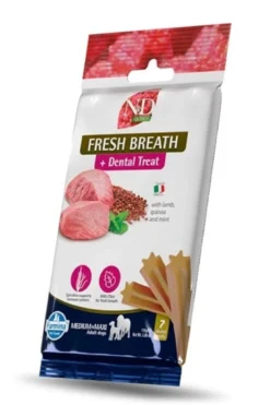FARMINA N&D Prime Dog Adult Medium & Maxi Chicken & Pomegranate 12 kg + 2 x FARMINA N&D Quinoa Dental Treat Fresh Breath Medium/Maxi 100 g (7 pezzi) GRATIS!
