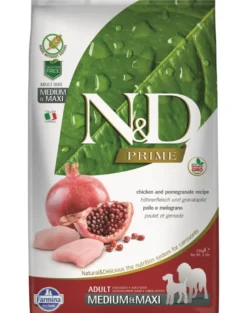 FARMINA N&D Prime dog adult medium & maxi chicken & pomegranate 2,5 kg