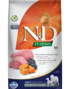 FARMINA N&D Pumpkin lamb&blueberry adult medium/maxi 12 kg