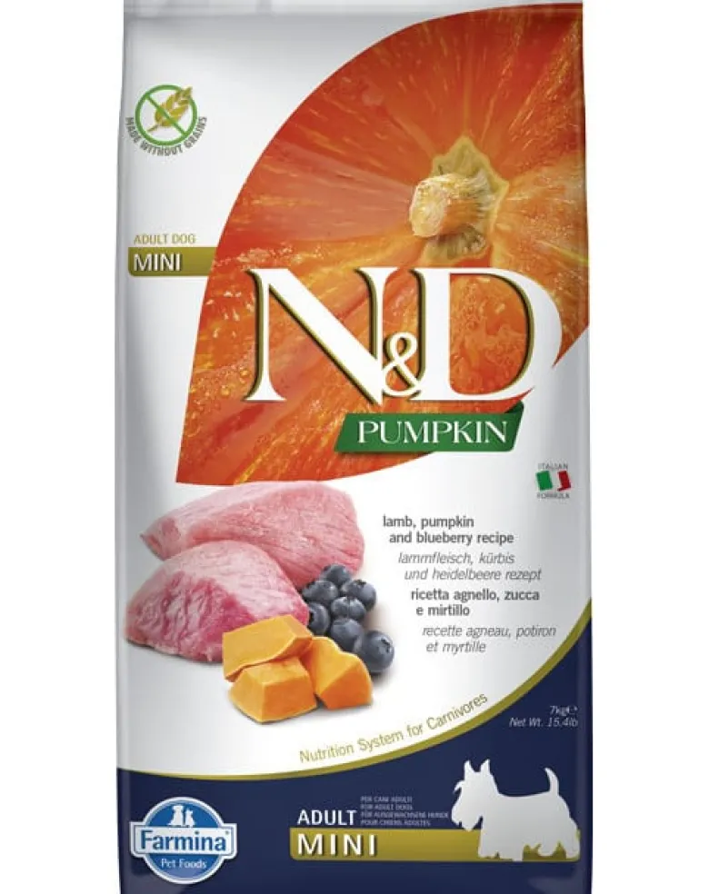 FARMINA N&D Pumpkin lamb&blueberry adult mini 2 x 7kg