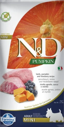 FARMINA N&D Pumpkin lamb&blueberry adult mini 2 x 7kg