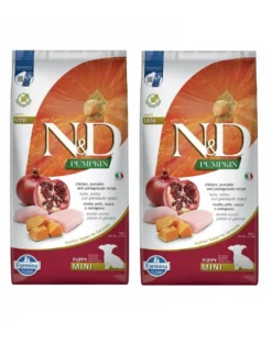 FARMINA N&D Pumpkin Puppy Mini Chicken, Pumpkin & Pomegranate 2 x 7kg