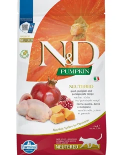 FARMINA N&D Pumpkin Quail & Pomegranate Neutered Cat 1.5 kg
