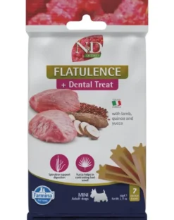 FARMINA N&D Quinoa Dental Treat Flatulence Mini 60 g (7 szt) snack dentale per cani di piccola taglia