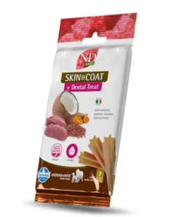 FARMINA N&D Quinoa Dental Treat Skin Coat Venison Medium/Maxi 100 g (7 szt) snack dentale per cani di taglia media e grande