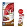 FARMINA N&D Quinoa Dog Adult Medium & Maxi Skin & Coat Cervo & Cocco 7 kg + FARMINA N&D Quinoa Dental Treat Skin Coat Quail Medium/Maxi 100 g (7 pezzi) GRATIS!