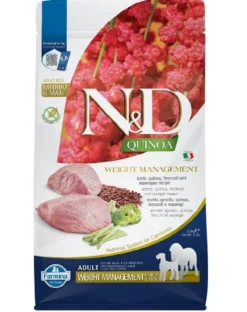 FARMINA N&D Quinoa Dog Adult medium maxi Weight management lamb, broccoli 2,5 kg