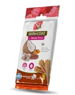 FARMINA N&D Quinoa Dog Skin & Coat Duck & Coconut Adult Medium & Maxi 7 kg + FARMINA N&D Quinoa Dental Treat Skin Coat Herring Medium/Maxi 100 g (7 pezzi) GRATIS!