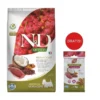 FARMINA N&D Quinoa Mini Skin and Coat 2,5 kg con anatra e cocco + FARMINA N&D Quinoa Dental Treat Skin Coat Duck Mini 60 g GRATIS!