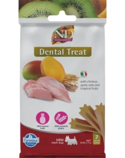 FARMINA N&D Tropical Selection Dental Treat Chicken Mini 60 g (7 pz) snack dentale per cani di piccola taglia
