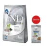 FARMINA N&D White Dog Adult Mini Spigola, Spirulina, Finocchio 5 kg + FARMINA N&D White Dental Treat Coat Spigola Mini 60 g (7 pezzi) GRATIS!