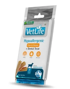 FARMINA Vet Life Dental Treat Hypoallergenic Fish Medium/Maxi 100 g (7 pz) snack dentale per cani di taglia media e grande
