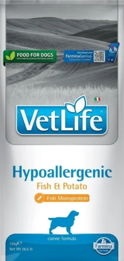 FARMINA Vet Life Dog Hypoallergenic Fish & Potato 2 x 12kg