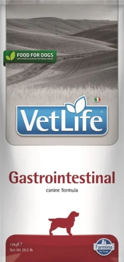 FARMINA Vet Life Gastrointestinal Dog 12kg mangime per cani con problemi digestivi + 2 confezioni di FARMINA Vet Life Dental Treat Gastrointestinal Mini da 60 g (7 pezzi) GRATIS!
