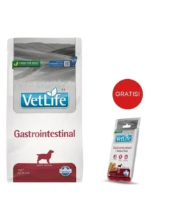 FARMINA Vet Life Gastrointestinal Dog 2kg mangime per cani con problemi digestivi + FARMINA Vet Life Dental Treat Gastrointestinal Medium/Maxi 100 g (7 pezzi) GRATIS!