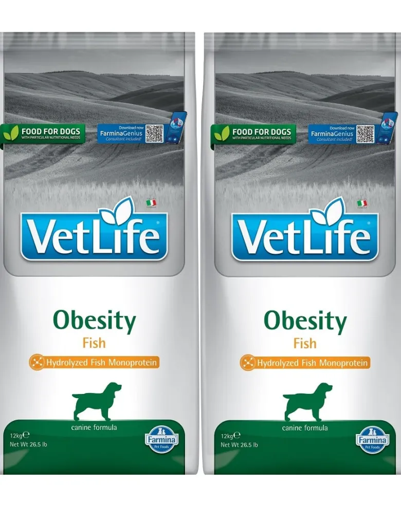 FARMINA Vet Life Obesity Fish 2 x 12kg