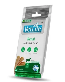 FARMINA Vet Life Renal Dog 2 kg alimento per cani con malattie renali + FARMINA Vet Life Dental Treat Renal Medium/Maxi 100 g (7 pezzi) GRATIS!
