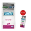 FARMINA Vet Life Struvite Dog 2 kg alimento per cani con malattie del tratto urinario + FARMINA Vet Life Dental Treat Struvite Medium/Maxi 100 g (7 pezzi) GRATIS!