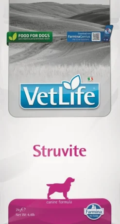 FARMINA Vet Life Struvite Dog 2 kg alimento per cani con malattie del tratto urinario + FARMINA Vet Life Dental Treat Struvite Medium/Maxi 100 g (7 pezzi) GRATIS!