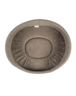 FERA Letto ovale per cani 61x51x16 cm grigio