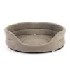 FERA Letto ovale per cani 75x62x22 cm grigio