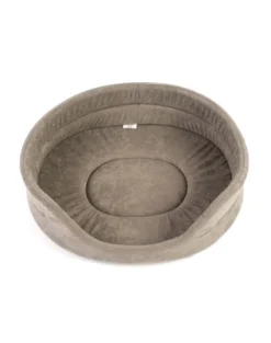 FERA Letto ovale per cani 75x62x22 cm grigio