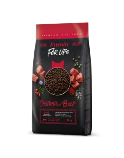 FITMIN Cat For Life Castrate Beef 8kg