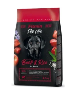 FITMIN Dog For Life Adult Beef Rice 2,5 kg per cani di tutte le razze